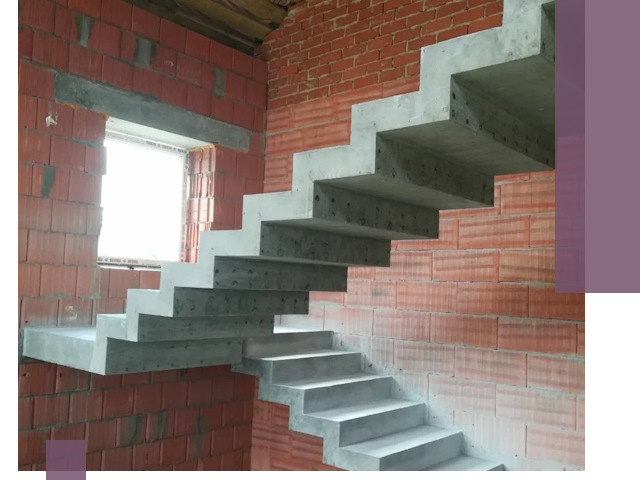 Бетонные лестницы под ключ в Котласе: монтаж, демонтаж, ремонт