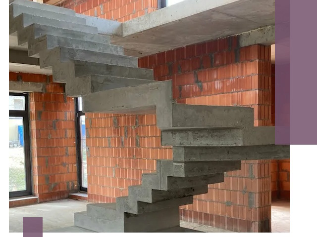 Изготовление бетонных лестниц под ключ в Котласе