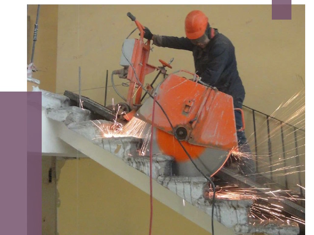 Демонтаж бетонных лестниц в Котласе от 4663 руб. за м2 | ПРОЛЁТ-Ктл