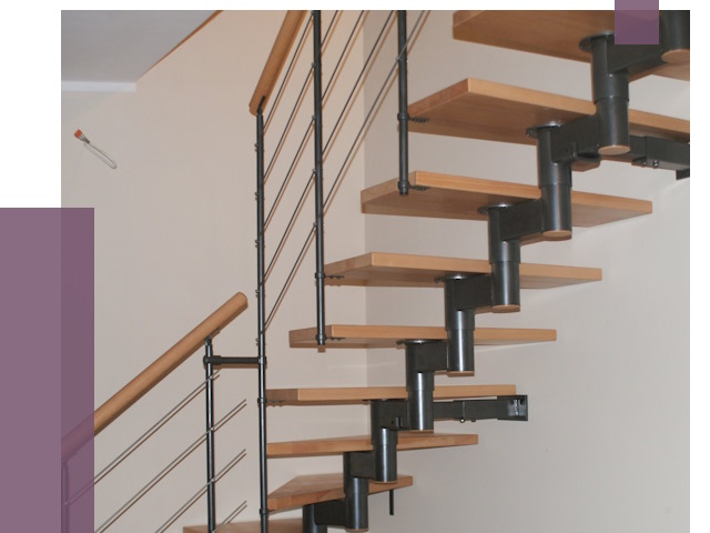 Изготовление модульных лестниц в Котласе от 11658 руб. 