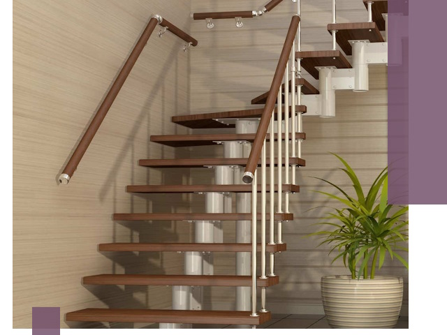 Изготовление модульных лестниц под ключ в Котласе