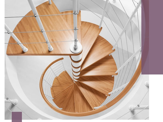 Изготовление винтовых лестниц под ключ в Котласе