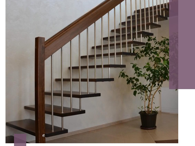 Лестницы на больцах под ключ в Котласе – изготовление и монтаж