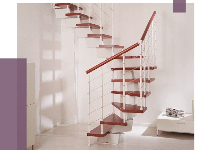 Изготовление лестниц на больцах в Котласе от 9845 руб. | ПРОЛЁТ-Ктл