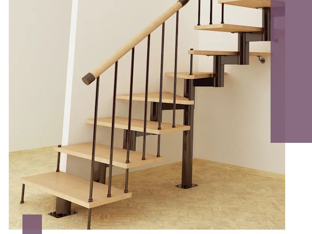 Монтаж лестниц на больцах в Котласе — быстро и надежно