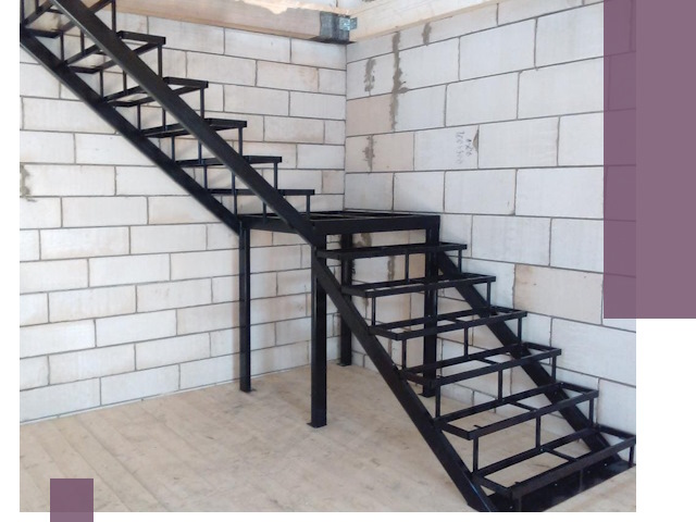 Лестницы на металлокаркасе под ключ в Котласе — изготовление и монтаж