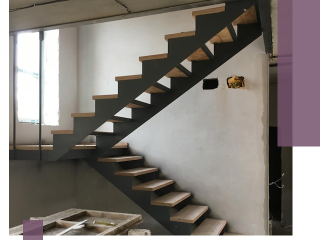 Изготовление лестниц на металлокаркасе в Котласе от производителя