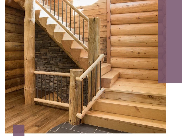 Лестницы в баню под заказ и профессиональный монтаж в Котласе