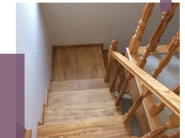 Сосновые лестницы в Котласе под ключ от 8187 руб.  | ПРОЛЁТ-Ктл