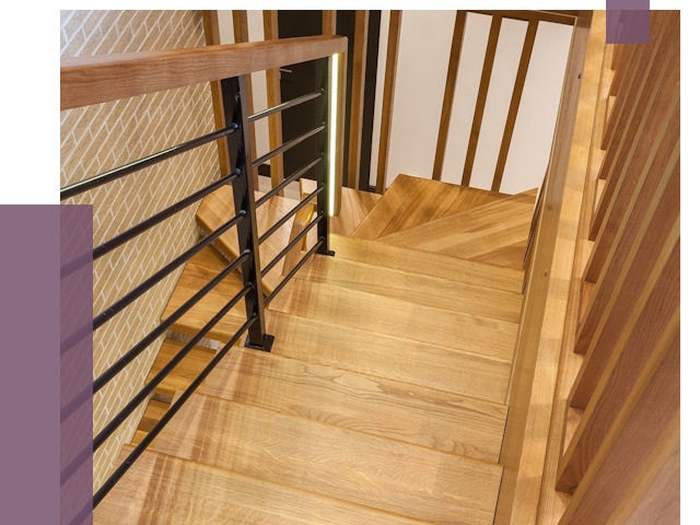 Лестницы из ясеня в Котласе под ключ от 10156 руб. 