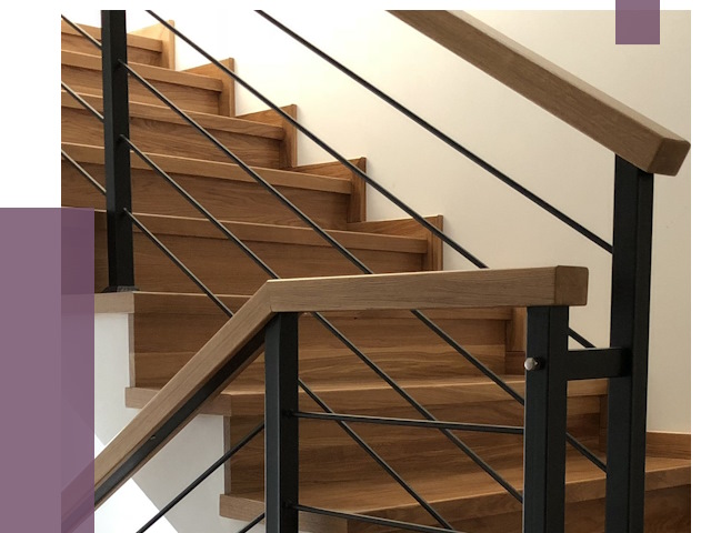 Обшивка металлической лестницы деревом в Котласе от 4404 руб. 