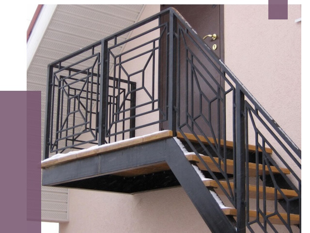 Металлические перила в Котласе от 4352 руб.  | ПРОЛЁТ-Ктл