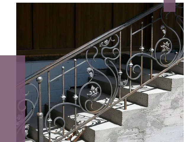 Кованые перила в Котласе от 8809 руб. под ключ — качество от ПРОЛЁТ-Ктл