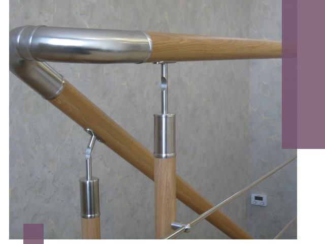 Комбинированные перила на заказ в Котласе — монтаж и производство