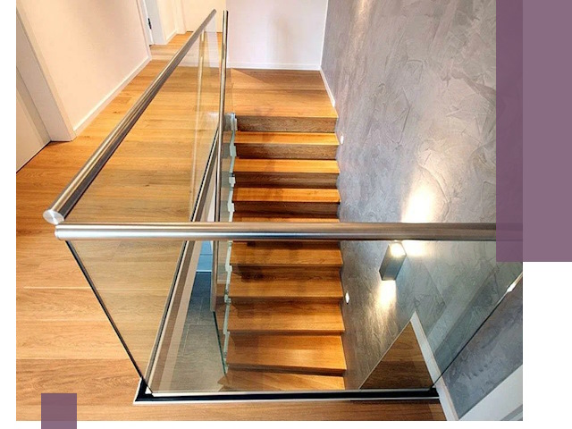 Перила для лестницы в доме — изготовление и монтаж в Котласе