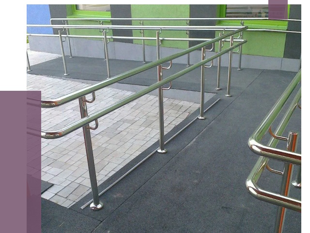 Ограждения пандусов в Котласе от 4404 руб. монтаж | ПРОЛЁТ-Ктл