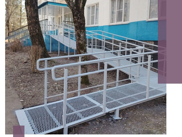 Пандусы под ключ в Котласе: изготовление, монтаж и демонтаж