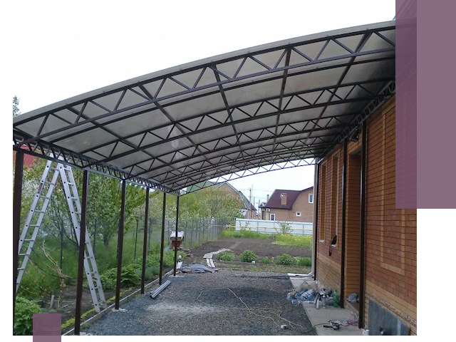 Профессиональный монтаж навесов под ключ в Котласе