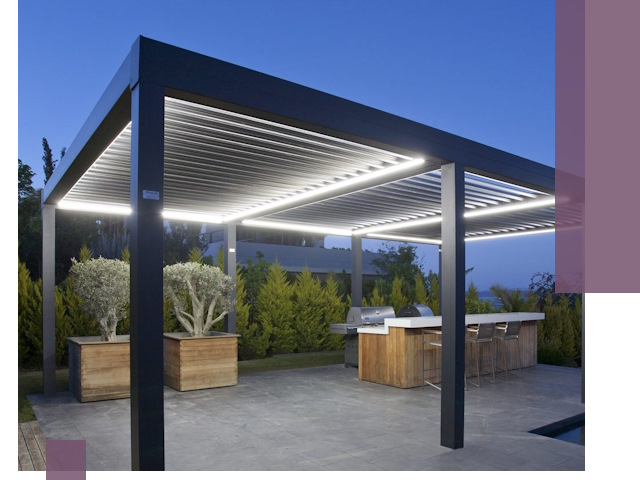 Навесы отдельно стоящие под ключ в Котласе из металла и поликарбоната