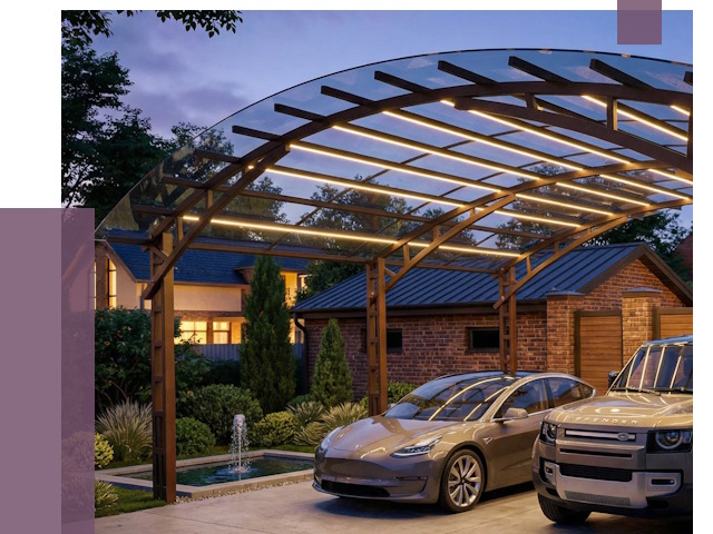 Металлические навесы в Котласе от 12850 руб. под ключ — ПРОЛЁТ-Ктл