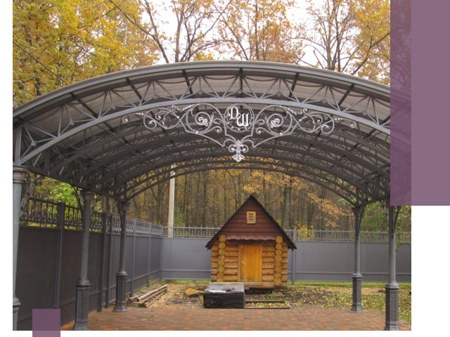 Кованые навесы премиум-класса под заказ в Котласе