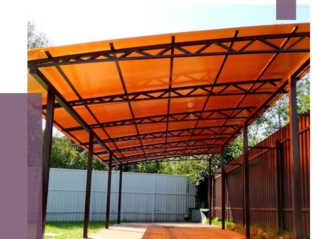 Односкатные навесы под ключ в Котласе от 13316 руб. 