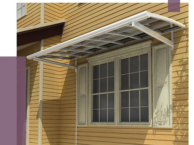 Козырьки над окнами в Котласе от 7720 руб. — монтаж, покупки | ПРОЛЁТ-Ктл
