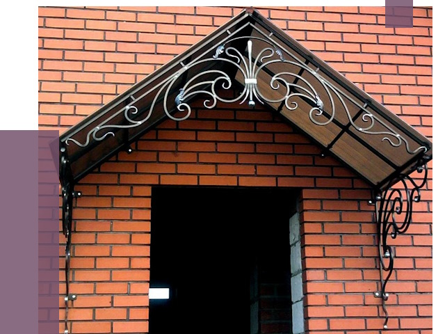 Металлические козырьки в Котласе от 10829 руб. 