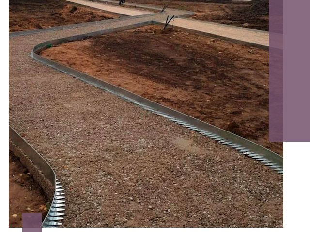 Металлические бордюры под ключ в Котласе — изготовление и монтаж