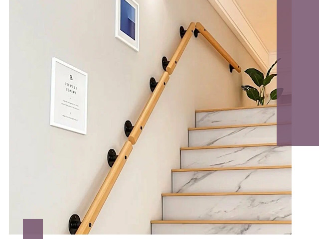 Поручни металлические и деревянные под ключ в Котласе